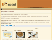 Tablet Screenshot of farmsteadcheesesandwines.com